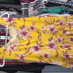 Sleeveless top with ruffled bottom EUC 1X